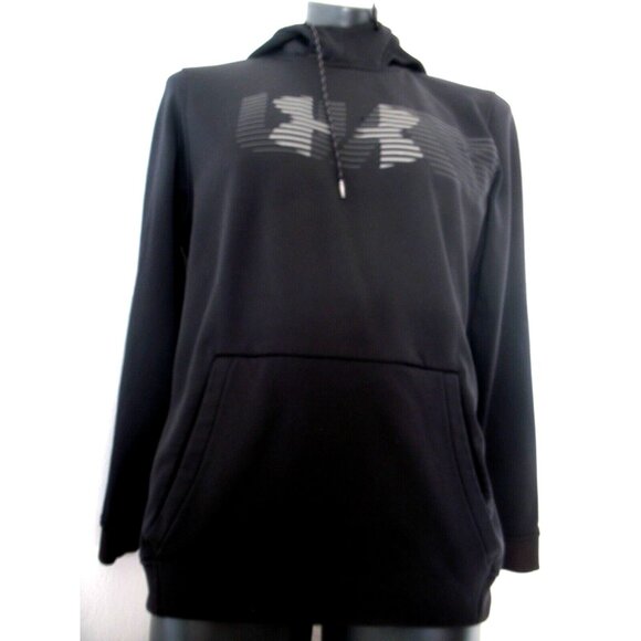 Under Armour Unisex Black/Gray Sweatshirt Hoodie Large - Picture 4 of 13